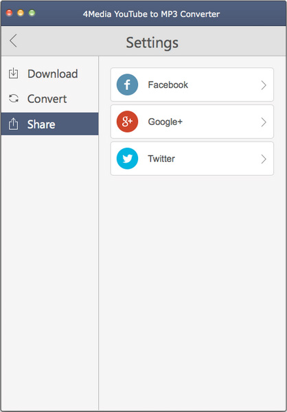 4Media YouTube to MP3 Converter for Mac Screenshot