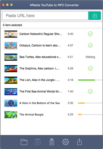 4Media YouTube to MP3 Converter for Mac Screenshot