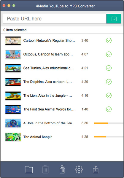 4Media YouTube to MP3 Converter for Mac Screenshot